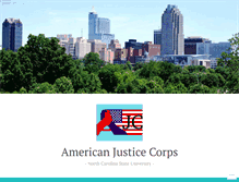 Tablet Screenshot of americanjusticecorps.org